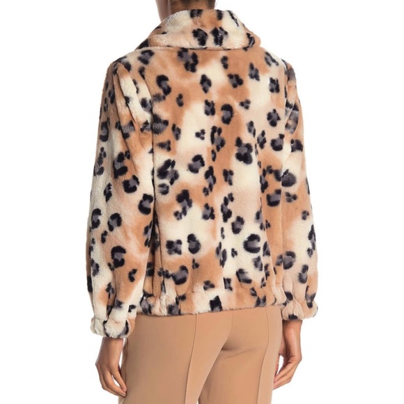 ✨Editor’s pick✨RebeccaTaylor Faux Fur Cheetah Coat - Picture 2 of 6